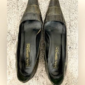 Via Spiga | croc embossed heel